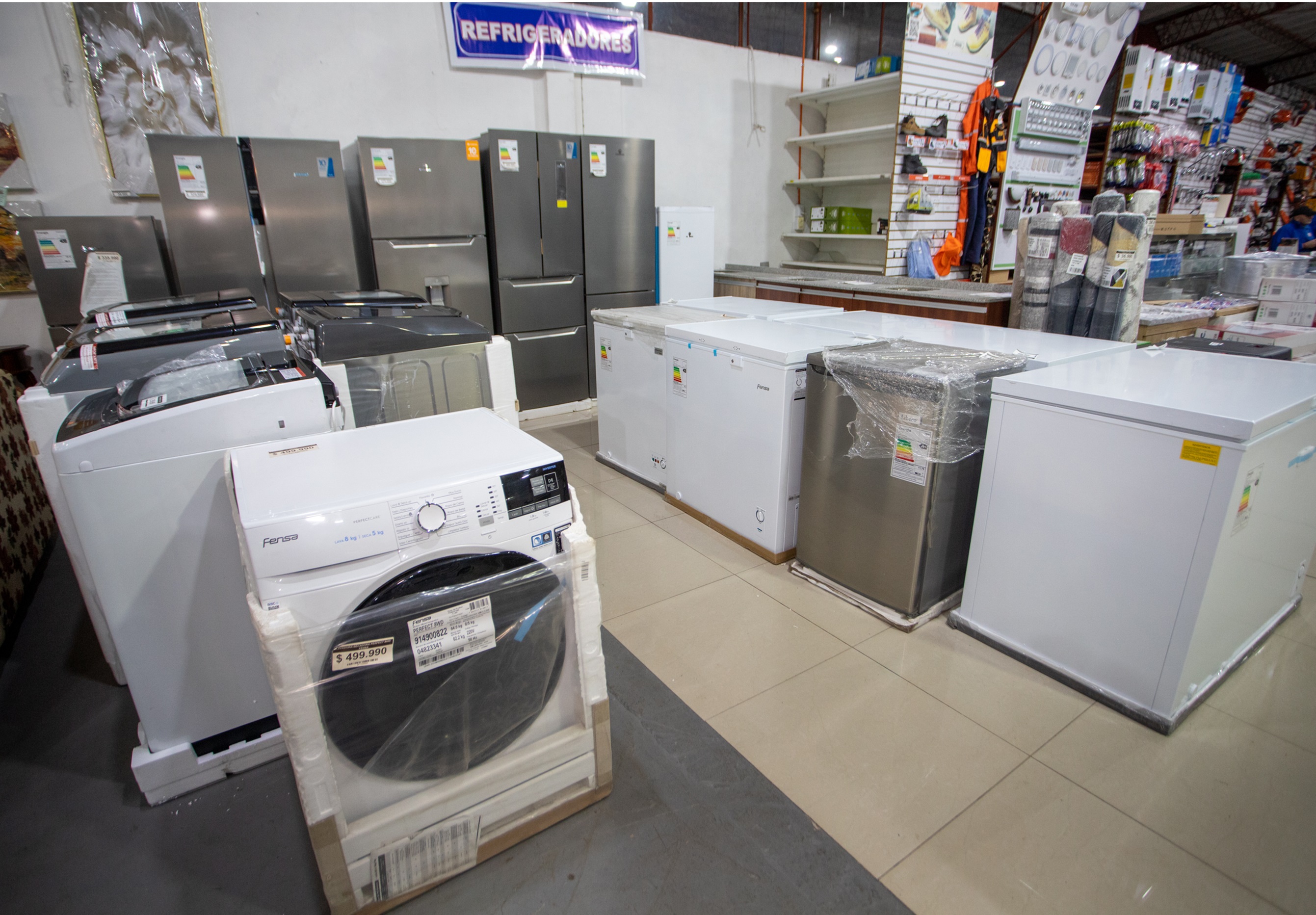 Gran variedad de electrodomésticos.